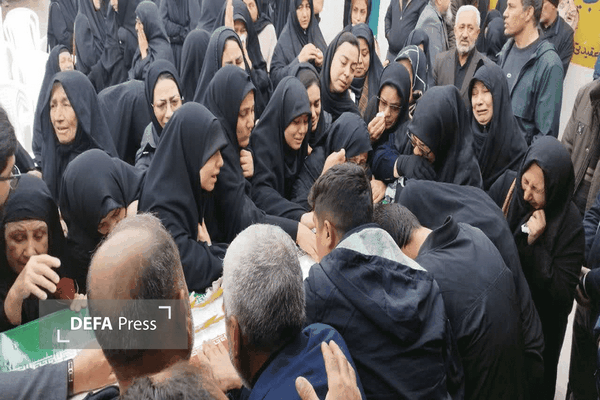 مراسم وداع با پیکر شهدای گالیکش مراسم وداع با پیکر شهدای گالیکش