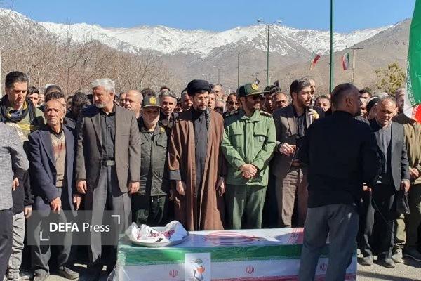 تشییع پیکر شهید «علیرضا چراغعلی» در شهر سرکان + تصاویر