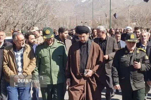 تشییع پیکر شهید «علیرضا چراغعلی» در شهر سرکان + تصاویر