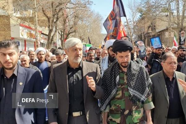 تشییع سروان شهید «محمد رجبی» در تویسرکان + تصاویر