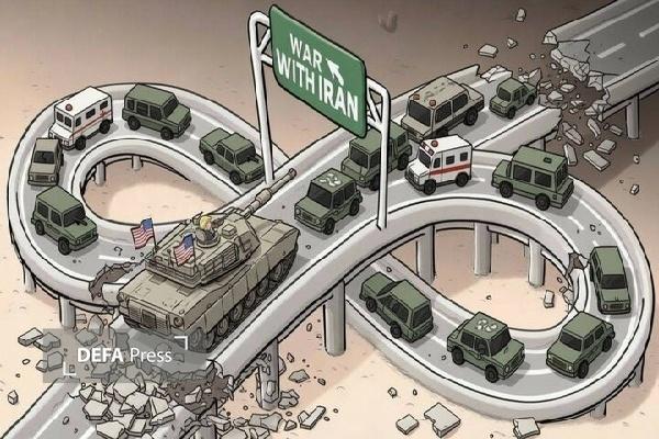 کارتونیست‌های کردستانی در واکنش به جنگ تحمیلی اخیر هنرنمایی کردند