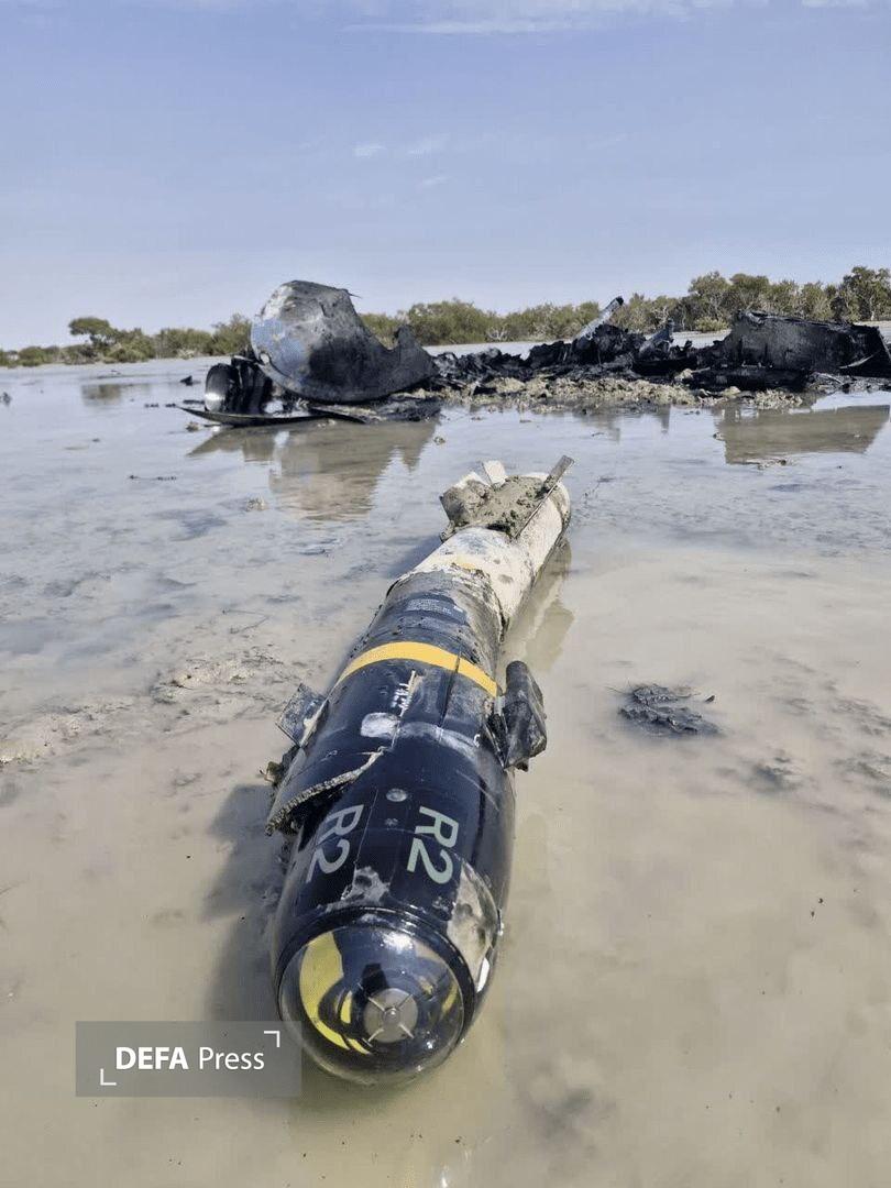 انهدام پهپاد «هرمس ۹۰۰» در سواحل هرمزگان