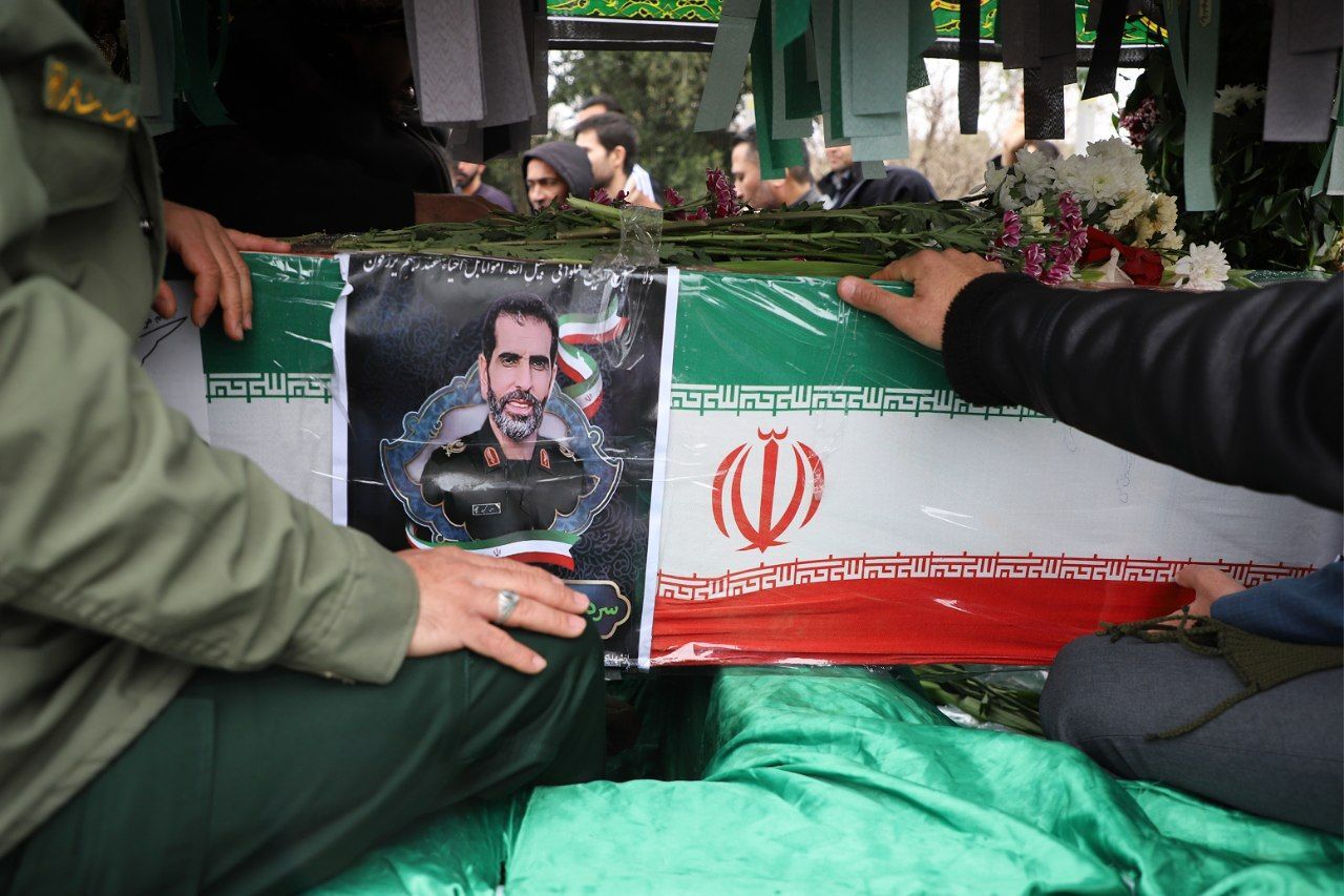 تصاویر/ مراسم تشییع پیکر مطهر سردار شهید عباس کبیری در روستای اندیس از توابع شهرستان ساوه