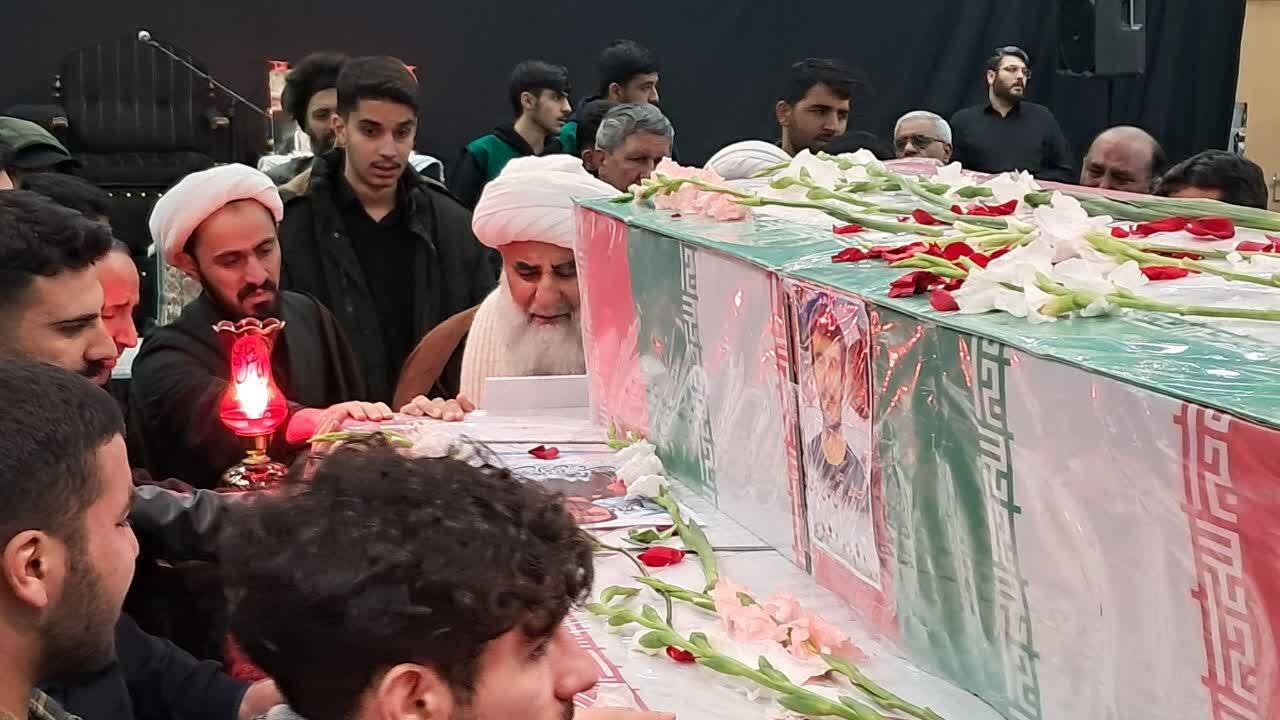 تصاویر/ مراسم وداع با شهدای رمضان در مسجد جنرال ارومیه