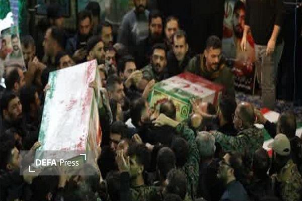 وداع عاشورایی مردم بابل با پیکر‌های مطهر ۵ شهید مقاومت ملی