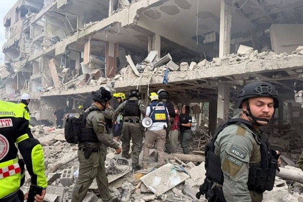 اصابت موشک ایران به مرکز اراضی اشغالی