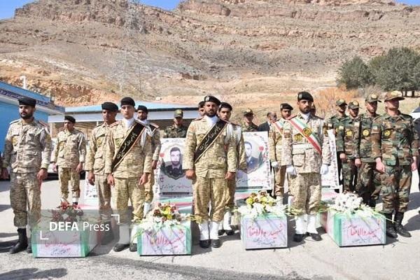 بدرقه پیکر شهدای پدافند هوایی ارتش در خرمآباد بدرقه پیکر شهدای پدافند هوایی ارتش در خرمآباد