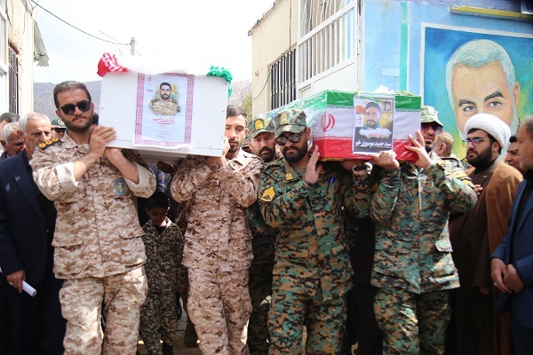 تصاویر/ تشییع پیکر مطهر شهدای جنگ رمضان در یاسوج