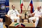 رایزنی دریادار ایرانی با فرماندهان نیرو‌های دریایی جهان
