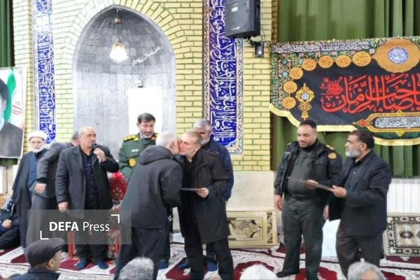 خیرین و فعالان ساخت یادمان شهید گمنام شهرک نیکویه تجلیل شدند