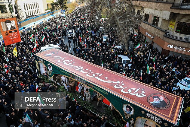 مراسم تشییع فرماندهان شهید و شهدای جنگ رمضان (۲)