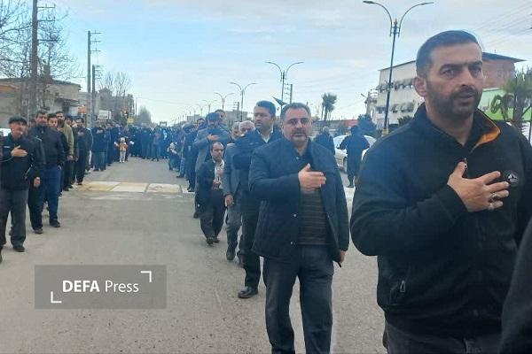 مراسم عزاداری سالروز شهادت حضرت علی (ع) و شهادت امام خامنه‌ای در دابودشت + تصاویر