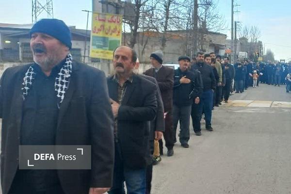 مراسم عزاداری سالروز شهادت حضرت علی (ع) و شهادت امام خامنه‌ای در دابودشت + تصاویر