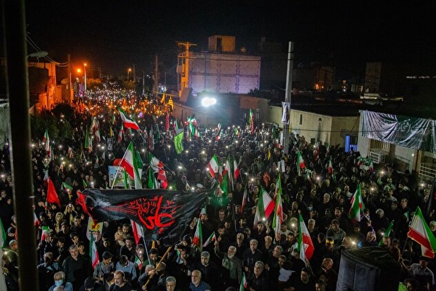 تصاویر/ تجمع مردم بندرعباس به خونخواهی رهبر شهید