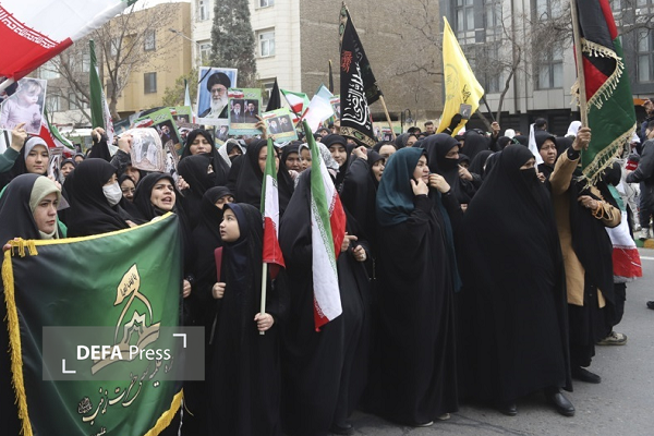 تجمع مهاجران خارجی ساکن مشهد در محکومیت شهادت قائد امت