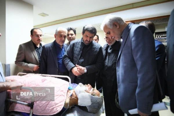 عیادت استاندار همدان از مجروحان تجاوز رژیم صهیونیستی و آمریکا + تصاویز