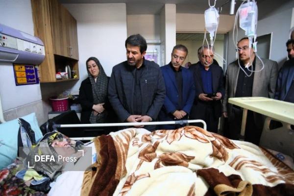 عیادت استاندار همدان از مجروحان تجاوز رژیم صهیونیستی و آمریکا + تصاویز