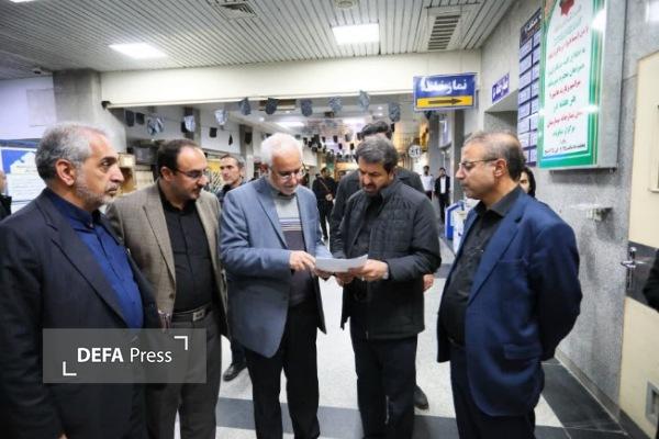 عیادت استاندار همدان از مجروحان تجاوز رژیم صهیونیستی و آمریکا + تصاویز