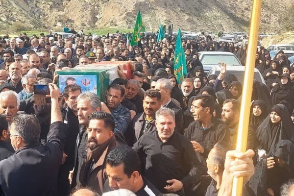 گزارش تصویری/ تشییع فرمانده شهید یگان حفاظت ستاد کل نیرو‌های مسلح کشور