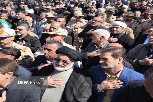 گزارش تصویری/ تشییع فرمانده شهید یگان حفاظت ستاد کل نیرو‌های مسلح کشور