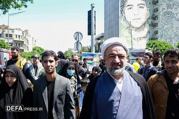 خروش حماسی تهرانی‌ها علیه آمریکا و رژیم صهیونی در روز قدس+ تصاویر