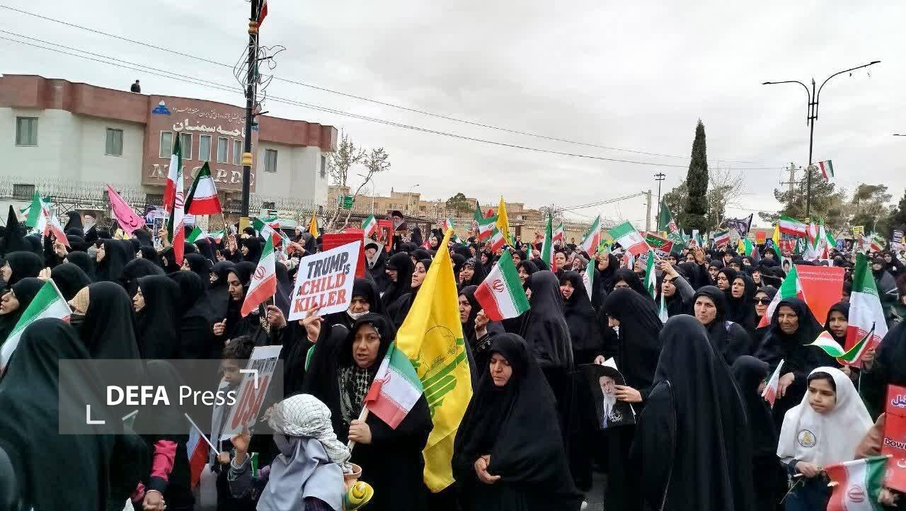 خشم حماسی ملت ایران علیه متجاوزان آمریکایی و صهیونی+ عکس و فیلم