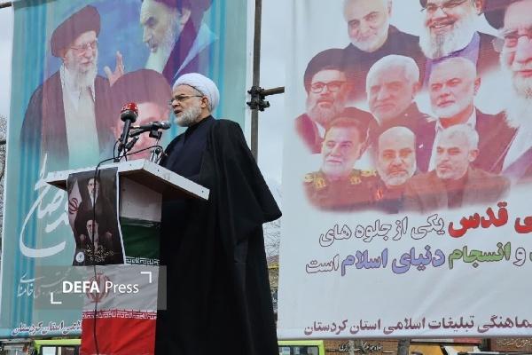 نماینده ولی فقیه در کردستان: ایران اسلامی قبله‌گاه آزادی‌خواهان دنیا است