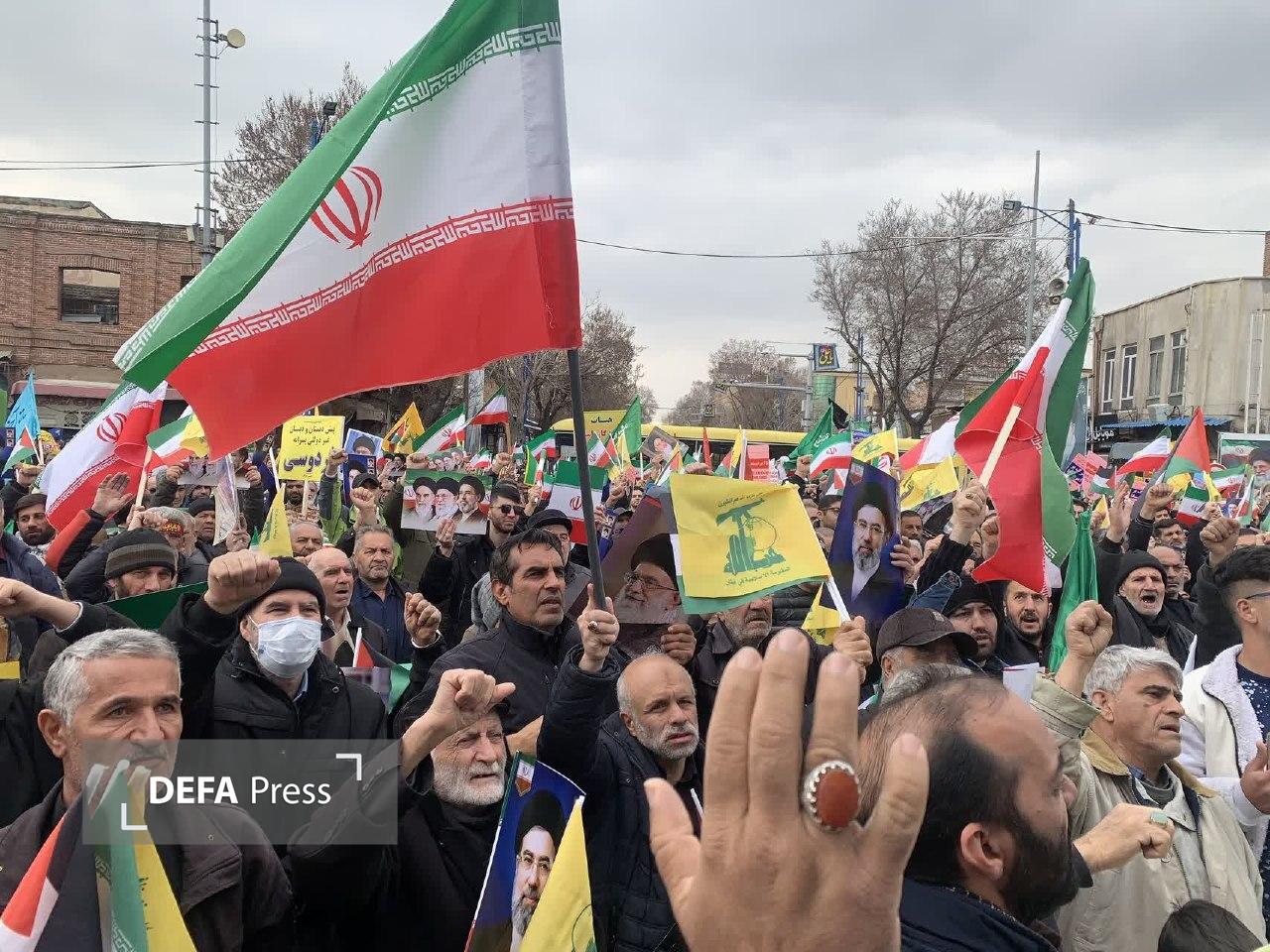 خشم حماسی ملت ایران علیه متجاوزان آمریکایی و صهیونی+ عکس و فیلم