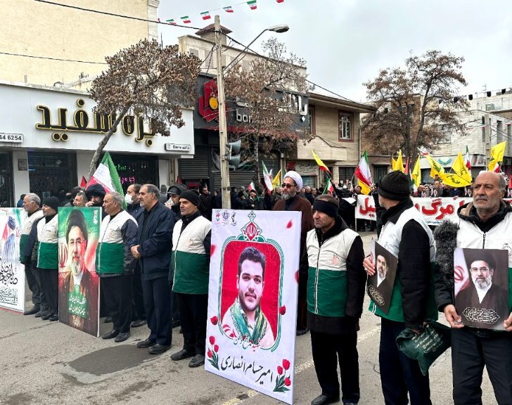 تصاویر/راهپیمایی روز جهانی قدس و تشییع پیکر شهید مدافع وطن «امیرحسام انصاری»