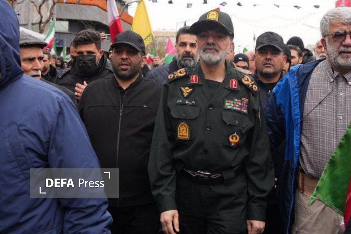 حضور مسئولان کشوری و لشکری در جمع پرشور مردم در راهپیمایی روز قدس