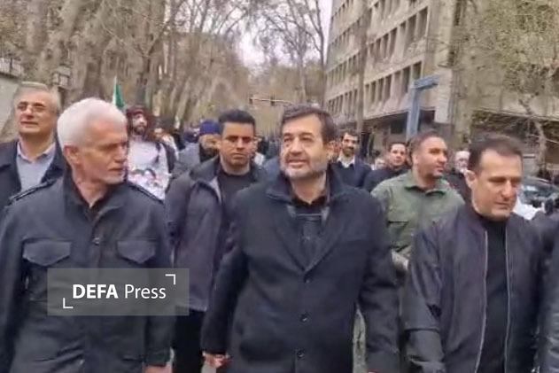 حضور مسئولان کشوری و لشکری در جمع پرشور مردم در راهپیمایی روز قدس