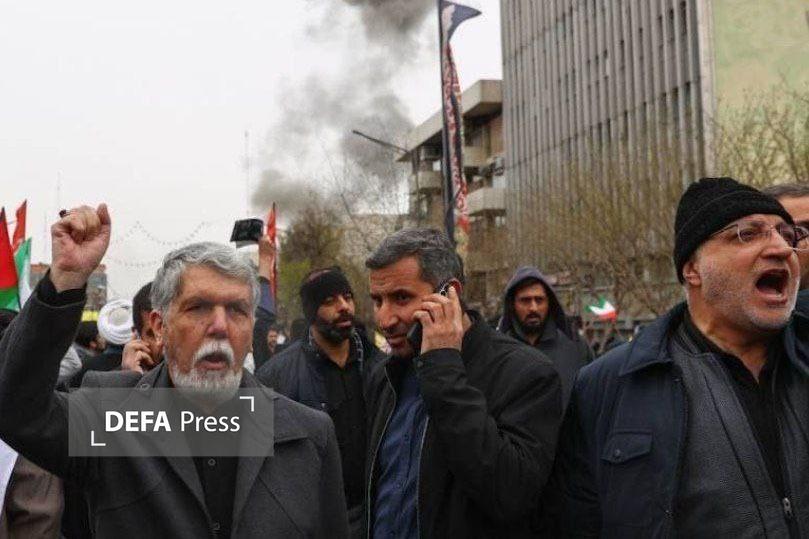 حضور مسئولان کشوری و لشکری در جمع پرشور مردم در راهپیمایی روز قدس