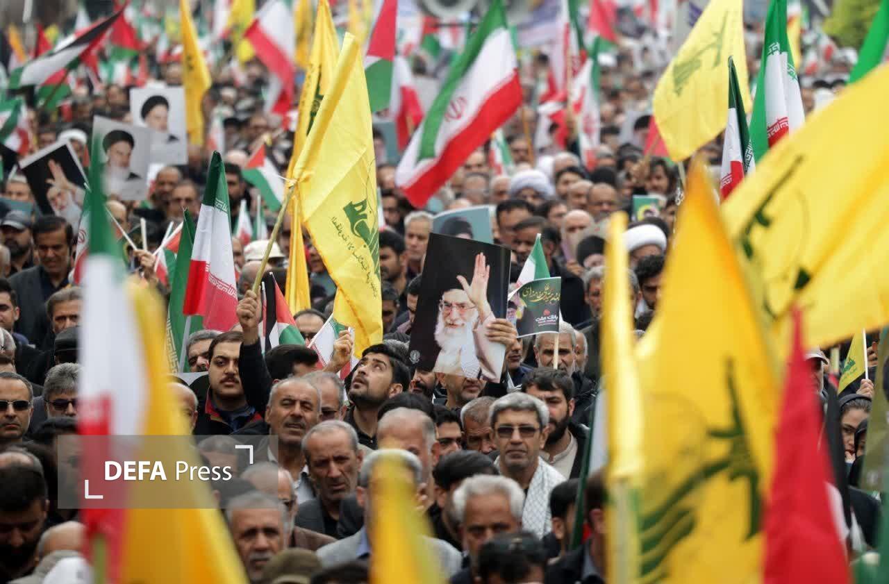 گزارش خبرنگاران دفاع‌پرس سراسر کشور از حضور حماسی مردم در راهپیمایی روز قدس + عکس و فیلم