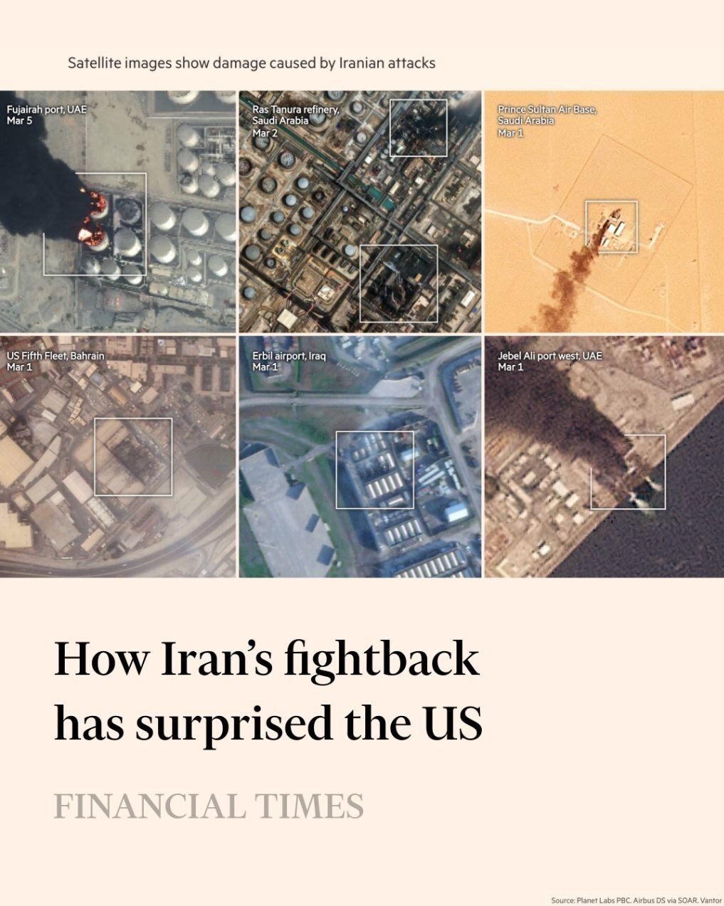 رسانه‌های غربی: ایران در میدان جنگ آمریکا را سورپرایز کرده است