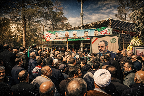 پیکر مطهر سرلشکر شهید «نصیرزاده» تشییع شد