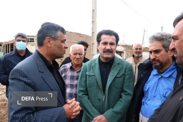 بازدید معاون رئیس جمهور از روستای تتنک در شهرستان بوئین زهرا