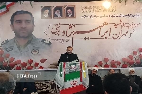 برگزاری آئین گرامی‌داشت شهید «ابراهیم نژاد برنتی» در ساری 