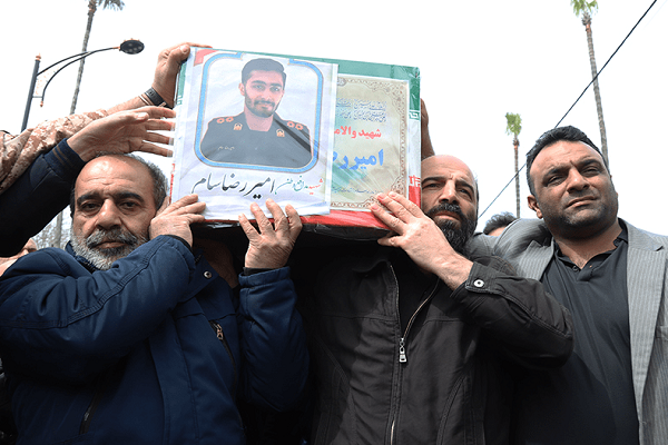 فیلم/ تشییع پیکر شهید «سام نیرسی» در نوشهر