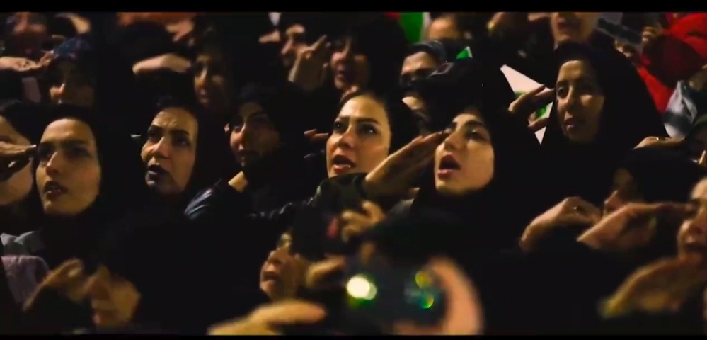 فیلم/ استقامت مردم خمین زیر پرچم ایران مقتدر