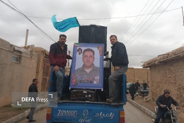 برگزاری مراسم تشییع شهید «وحید عباسی» در روستای بابانظر + تصاویر