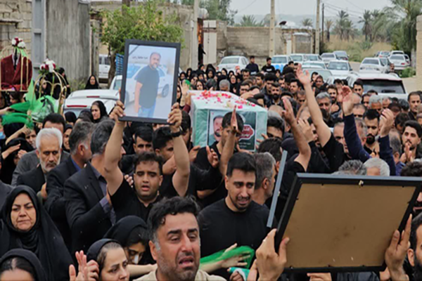 تشییع و خاکسپاری پیکر کشاورز شهید در بهبهان