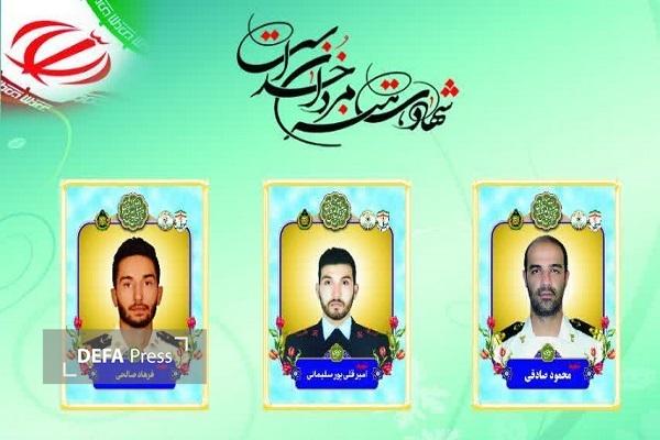 اعلام جزئیات مراسم تشییع و تدفین ۳ شهید ناو دنا در مازندران