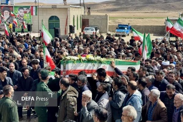 برگزاری تشییع پیکر شهید «محمدناصر شیراوند» در نهاوند + تصاویر