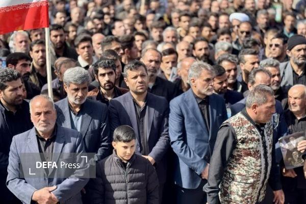 برگزاری تشییع پیکر شهید «محمدناصر شیراوند» در نهاوند + تصاویر