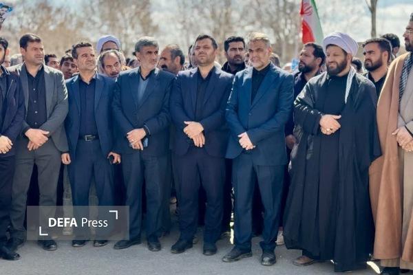 برگزاری تشییع پیکر شهید «محمدناصر شیراوند» در نهاوند + تصاویر