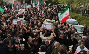 تصاویر / مراسم تشییع پیکر مطهر شهدای جنایات اخیر آمریکایی صهیونی در اصفهان