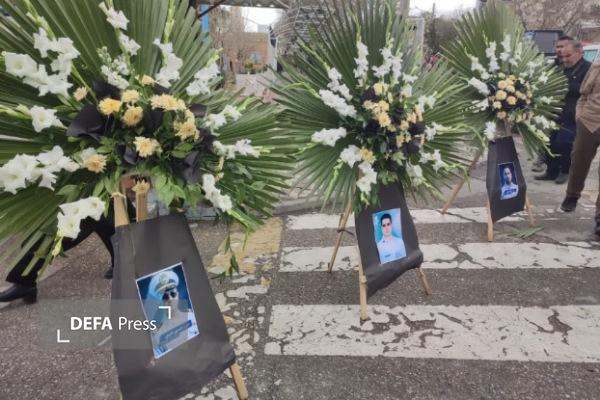 تشییع و خاکسپاری ۳ شهید  ناوشکن‌های دنا و جماران در شهرستان نهاوند