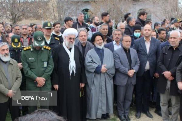 مراسم تشییع پیکر شهیده «سیما سلیمانی» در روستای کی‌کیان ملایر + تصاویر
