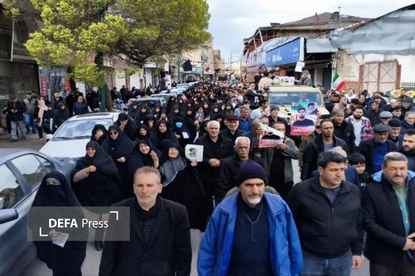 پیکر مطهر شهید امیرحسین گونجی در گلزار شهدای قزوین آرام گرفت