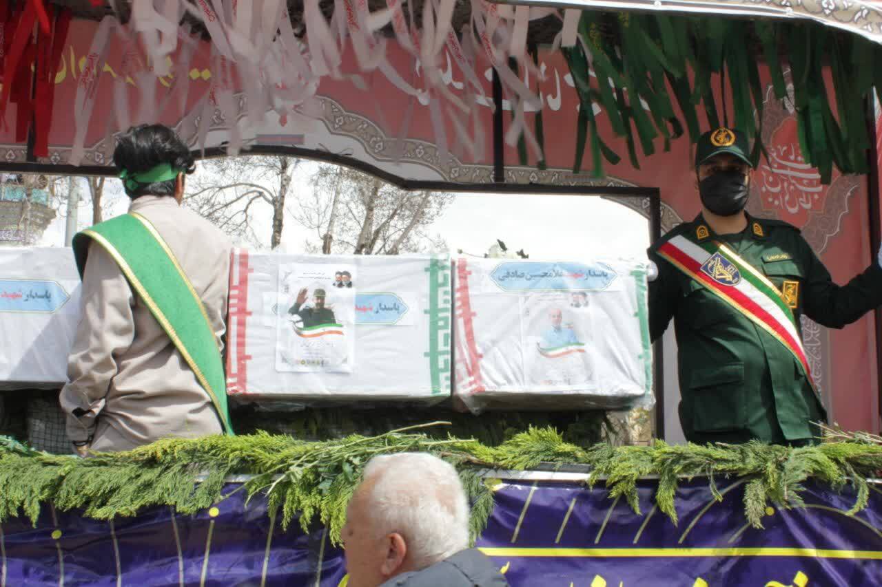 تصاویر/ تشییع با شکوه پیکر مطهر شهدای وطن در اراک